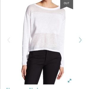 Alice + Olivia Andora White Open Back Sweater XS